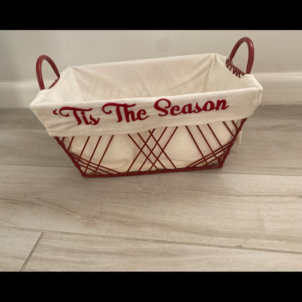 Red Wire storage basket
